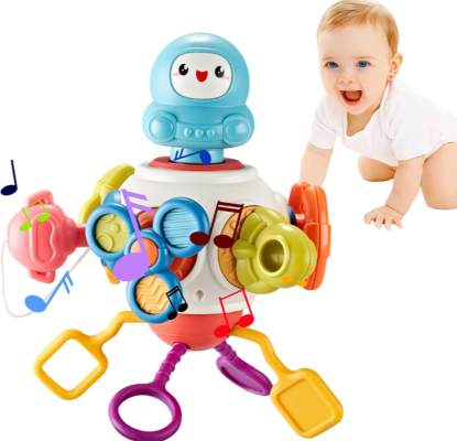 8 In 1 Multi Functional Busy Activity Toy | Infant Montessori Activities Busy Board Cubes,baby Educational Learning Toys For 6-18 Months Boys & Girls, Airplane Car Travel Toys For Kids Gift